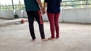 Bangladeshi gal standing sex with her abode owner