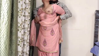 Desi Beauty Village Wife with Hubby he pressing boobs hard