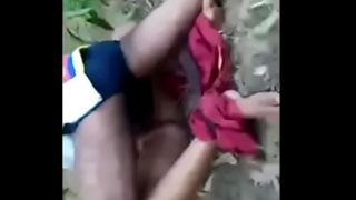 Girl suck big cock in forest outdoor sex