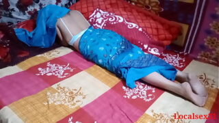 Indian Desi Blue Saree Wife Sex In Brother In Law Video