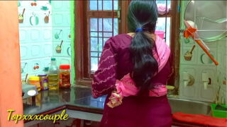 Indian Hot Girlfriend Xxx Hard Fuck hot pussy in the kitchen Video