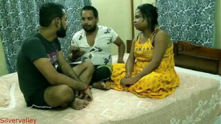 Indian hot husband shared sexy wife with friend for money Video