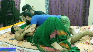 Indian hot Milf aunty fucking with two brother Nokrani se love with dirty audio