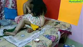 Indian hot xxx Bhabhi amateur fucking with handsome devar Hindi hot sex with clear audio