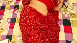 Indian Nepali  Bhabi Tight Pussy in Saree Fucked Hard by Devar Video
