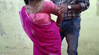 Indian Pink Saree Bhabhi Fucked Hardcore Pussy In Outdoor Video