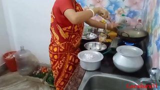 XNXX Desi Bhabhi having sex with devar in kitchen Video